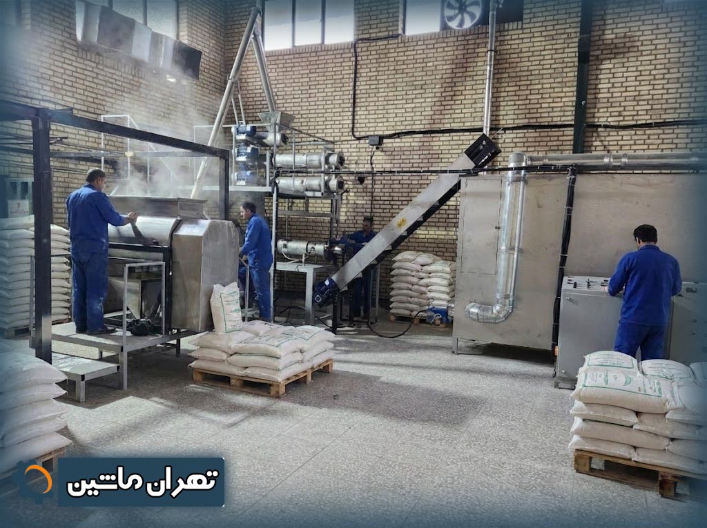 خط تولید برنج مصنوعی دانه بلند صنعتی در ایران