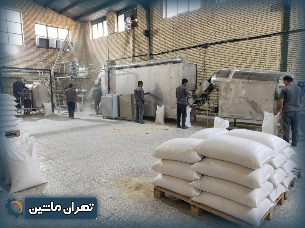 خط تولید برنج مصنوعی دانه بلند صنعتی در ایران