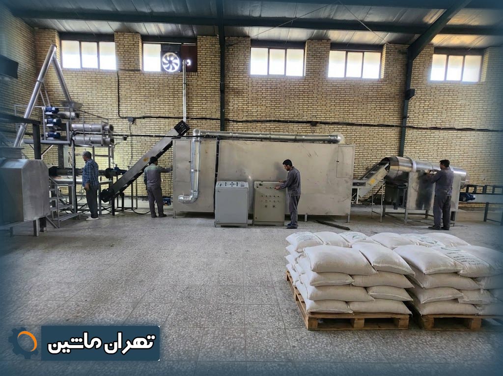 خط تولید برنج مصنوعی دانه بلند صنعتی در ایران